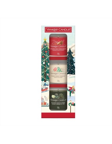 Yankee Candle Natale 25 - Set 3 Votive 37gr 