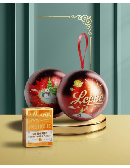 Pastiglie al Mandarino 27g Leone - Pallina Boule de Neige 🍊✨
