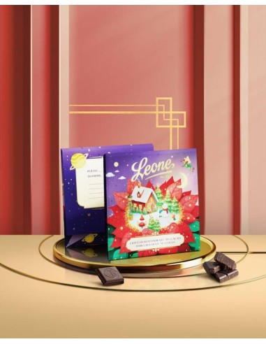 Tavoletta Fondente 70% Cacao con Biglietto di Natale Boule de Neige Le