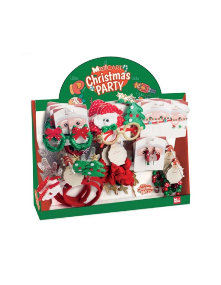 Accessori Natalizi 12 Modelli 🎅✨ Occhiali, Bracciali, Pinze, Scrunchy
