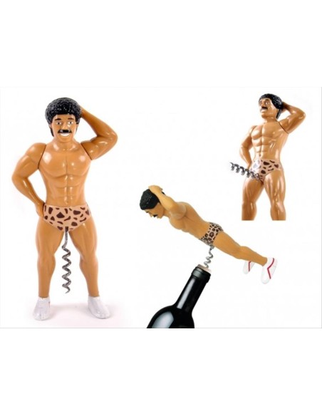 Apribottiglie Uomo Baffuto iTOTAL – Cavatappi Divertente 20 cm