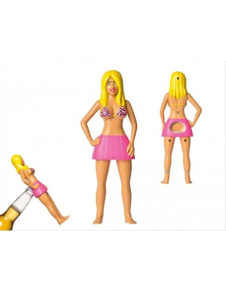 Apribottiglie Donna Bionda iTOTAL – Cavatappi Divertente 20 cm