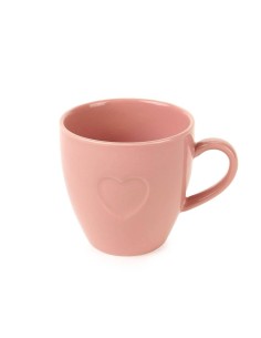 Tazza in Porcellana 💗 350ml con Cuore Rosa – Elegante e Romantica per