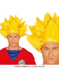 Parrucca Guerriero Saiyan Dragon Ball Diamante Rosa