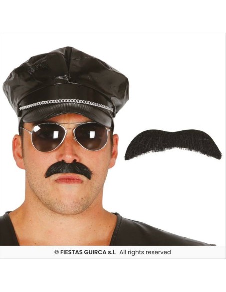 Baffo Adesivo Nero - Diamante Rosa