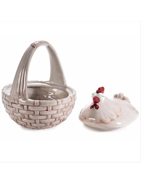 Contenitore Cesto Gallina Sorridente - Grigio o banco