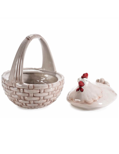 Contenitore Cesto Gallina Sorridente - Grigio o banco