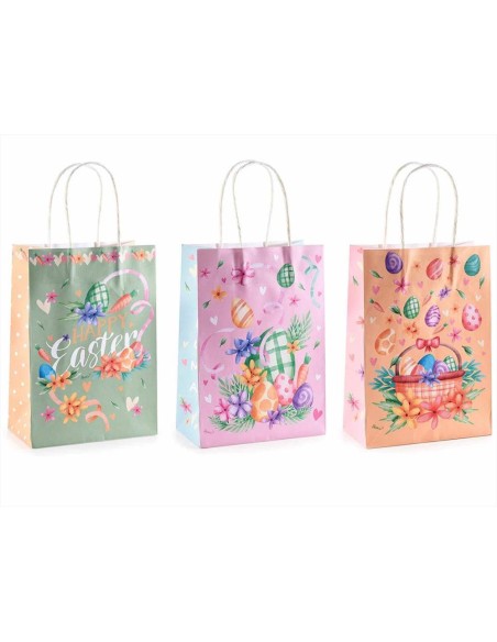 Busta piccola 15x8x21cm Pasquale Colorata - 3 modelli (1pz)