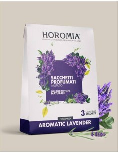 AROMATIC LAVENDER Sacchetti profumati 3pz multiuso Horomia