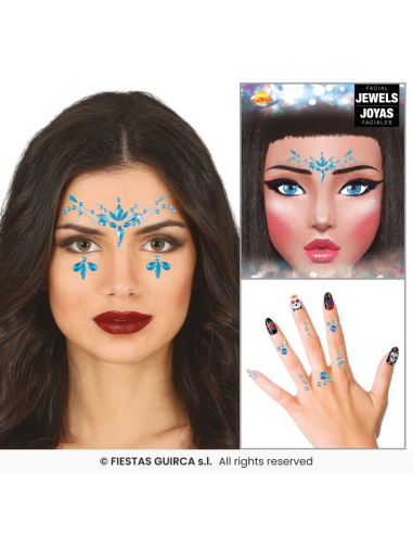 Glitter Adesivo per Viso e Dita Fantasy - 3 Colori | Diamante Rosa