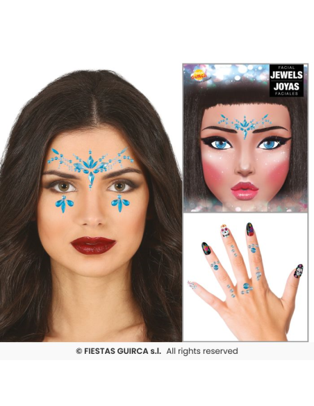 Glitter Adesivo per Viso e Dita Fantasy - 3 Colori | Diamante Rosa