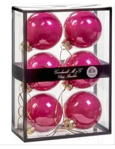 GOODWILL Pallina di vetro d.7cm FUCSIA opaco