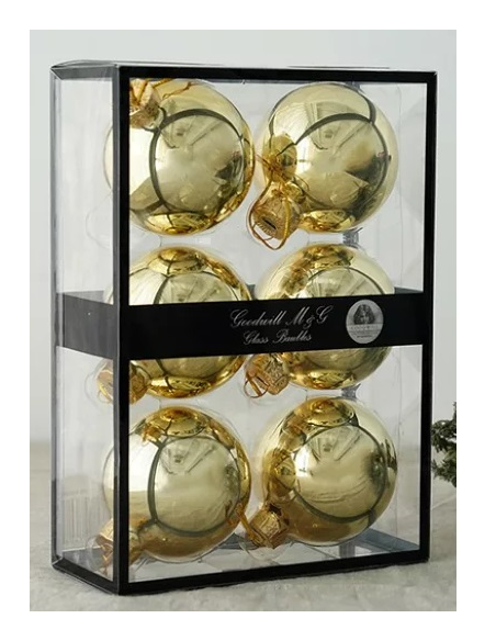 GOODWILL Pallina di vetro d.7cm ORO lucido