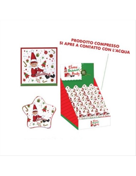 Asciugamano Magico Elfo Monello 30x30cm 🧼🎅 Cotone morbido e festoso