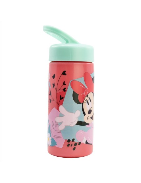 Borraccia 410ml Minnie con cannuccia e manico l Diamante Rosa
