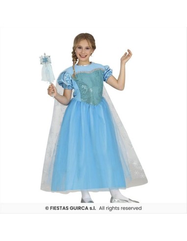 Costume Bambina Principessa del Ghiaccio - 4 Taglie | Diamante Rosa