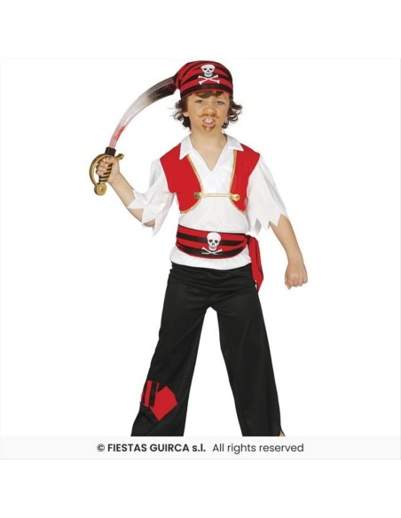 Costume Bambino Pirata - 4 Taglie | Diamante Rosa