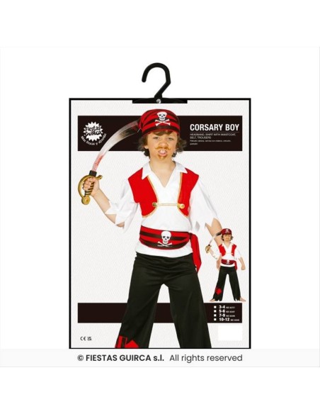 Costume Bambino Pirata - 4 Taglie | Diamante Rosa