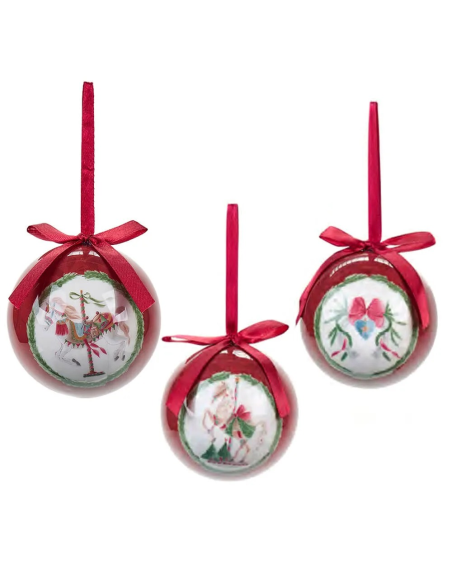 Pallina Vintage Ø7,5cm La Giostra di Amelie – Singola o Set con Box Re