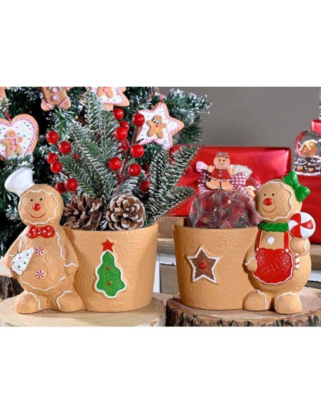 Vaso con Omino Pan di zenzero - 2 varianti