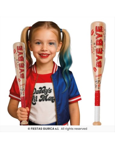 Mazza Harley Quinn 47 cm in PVC per Bambini - Accessorio Costume | Dia