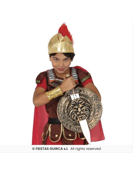 Scudo Romano 31 cm con Spada 48 cm Bambino in PVC | Diamante Rosa