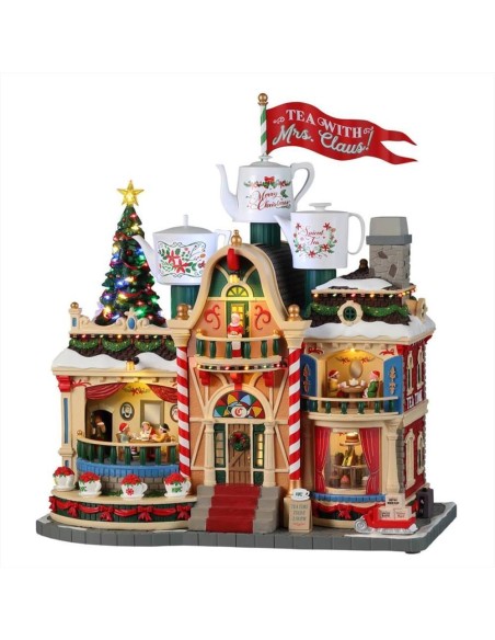 Tea with Mrs. Claus con 4.5V adattatore 35018 Lemax