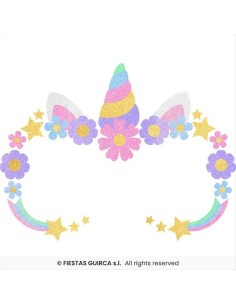 Idee Carnevale, Gioielli Adesivi per Viso Unicorno Glitter | Diamante 