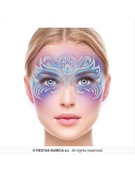 Glitter Adesivo per il Viso Fantasy - Make Up Creativo | Diamante Rosa