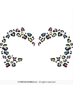 Glitter Adesivo per Viso Make Up Animalier | Diamante Rosa