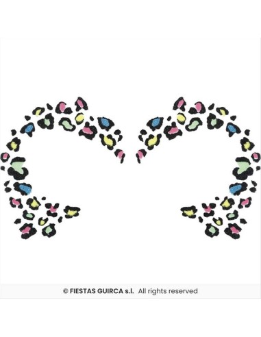 Glitter Adesivo per Viso Make Up Animalier | Diamante Rosa