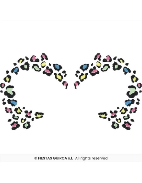 Glitter Adesivo per Viso Make Up Animalier | Diamante Rosa