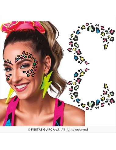 Glitter Adesivo per Viso Make Up Animalier | Diamante Rosa