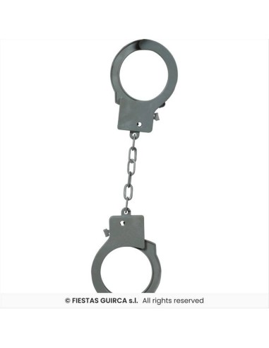 Set Polizia 4 Accessori - Manette, Pistola, Distintivo e Bomba a Mano 