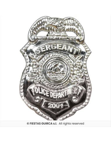 Set Polizia 4 Accessori - Manette, Pistola, Distintivo e Bomba a Mano 