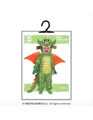 Costume Baby Drago - 3 Taglie | Diamante Rosa