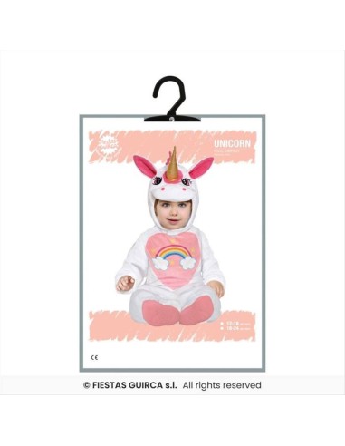 Costume Baby Unicorno - 2 Taglie | Diamante Rosa