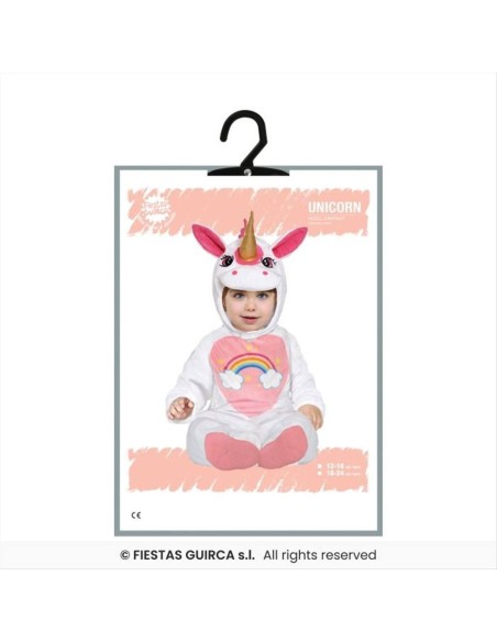 Costume Baby Unicorno - 2 Taglie | Diamante Rosa