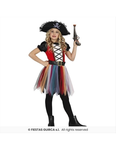 Costume Bambina Piratessa - 4 Taglie | Diamante Rosa