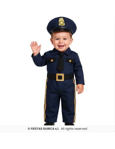Costume Baby Polizia - 3 Taglie | Diamante Rosa