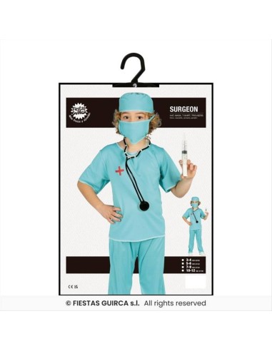 Costume Medico Chirurgo Bambino - 4 Taglie | Diamante Rosa