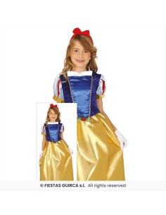 Costume Biancaneve Bambina - 4 Taglie | Diamante Rosa
