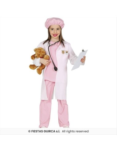 Costume Bambina Veterinaria - 3 Taglie | Diamante Rosa