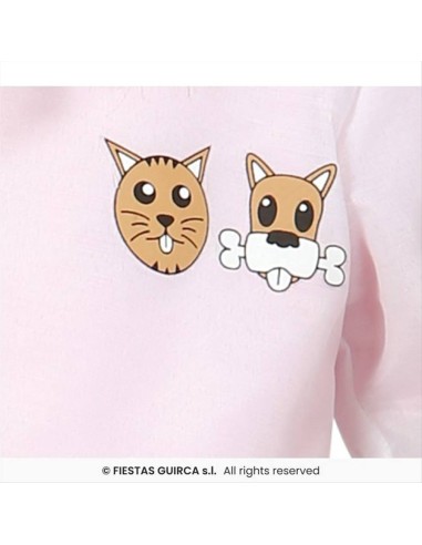 Costume Bambina Veterinaria - 3 Taglie | Diamante Rosa