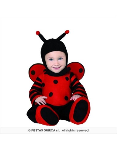 Costume Baby Coccinella - 2 Taglie | Diamante Rosa