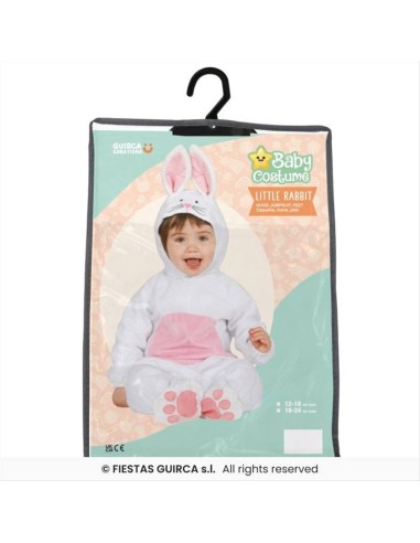 Costume Baby Coniglietto - 2 Taglie | Diamante Rosa