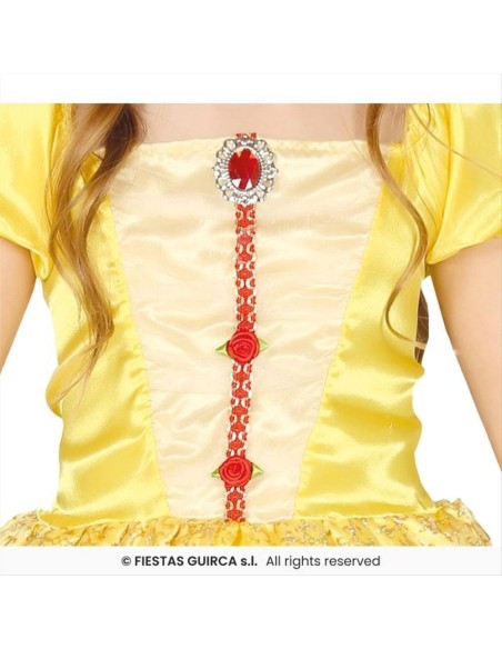 Costume Bambina Principessa Belle - 3 Taglie | Diamante Rosa