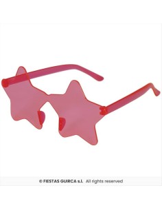 Occhiali Trasparenti a Stella Rosa - Accessorio Party | Diamante Rosa 2