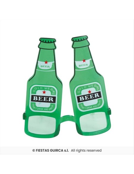 Occhiali con Bottiglie di Birra - Accessorio Party Divertente | Diaman