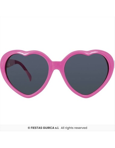 Occhiali Cuore Fucsia Party Girls - Addio Nubilato | Diamante Rosa